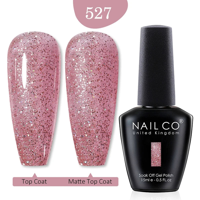 NAILCO 15ml Nail Gel Polish Red Pink Nude Soak off UV LED Long Lasting Eco-Friendly Professional Nail Beauty Salon Lacquer Varnish - She Vibess By C2P