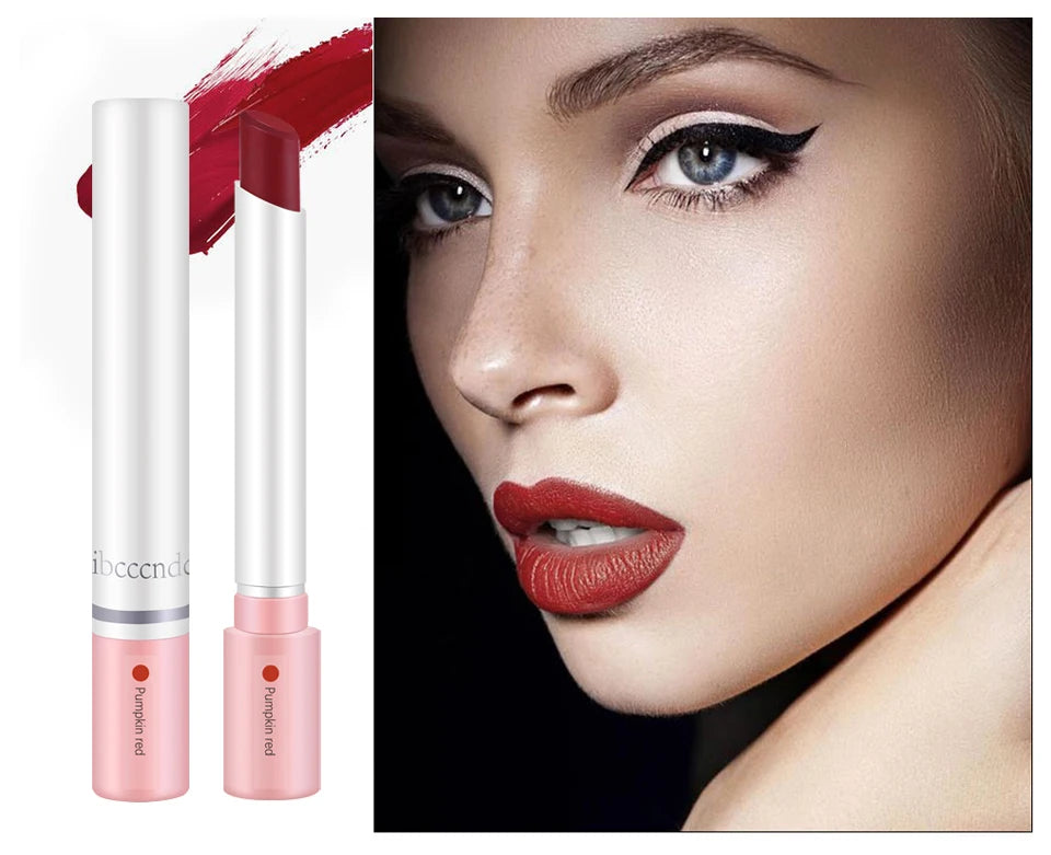 4 pcs/set Cigarette Lipstick Set Long Lasting Lip Glaze Matte Lip Gloss Waterproof Lip Stick Tube Nude Lip Tint Makeup Cosmetics - She Vibess By C2P