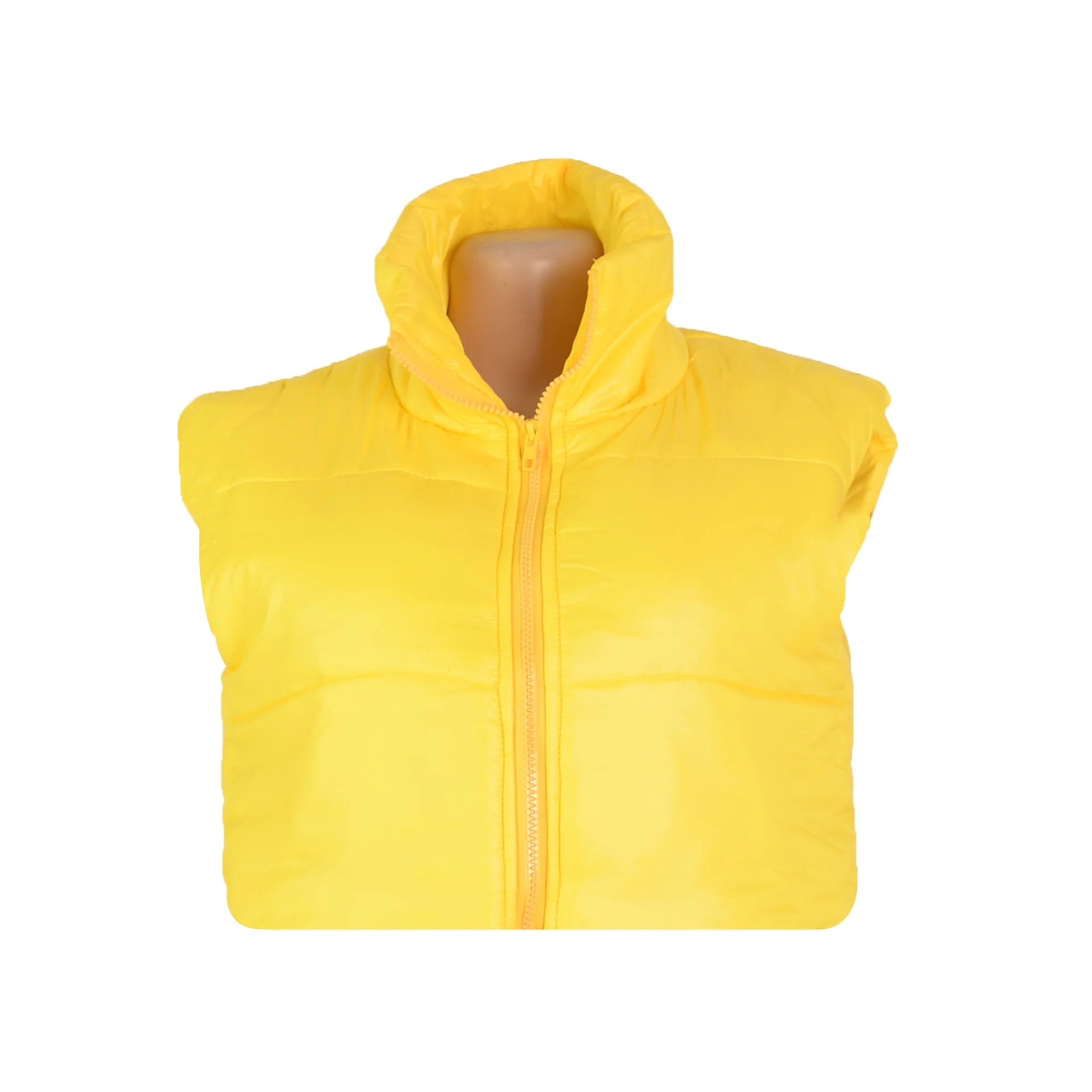 Women's Winter Vest Fashion Faux Leather Padded Jacket Coat Vintage PU Black And White Female Short Waistcoat Chic Clothes Tops - She Vibess By C2P