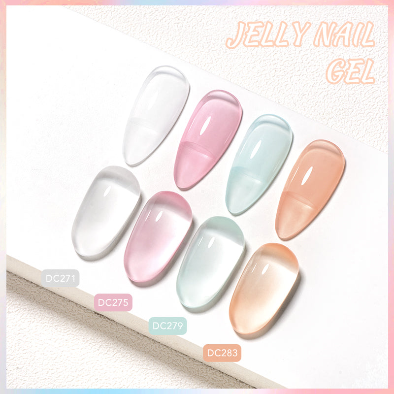 Mtssii 7ml Jelly Nude Gel Polish Translucent Pink Milky White Nail Gel Manicure UV LED Semi Permanent Soak Off Nail Polish - She Vibess By C2P