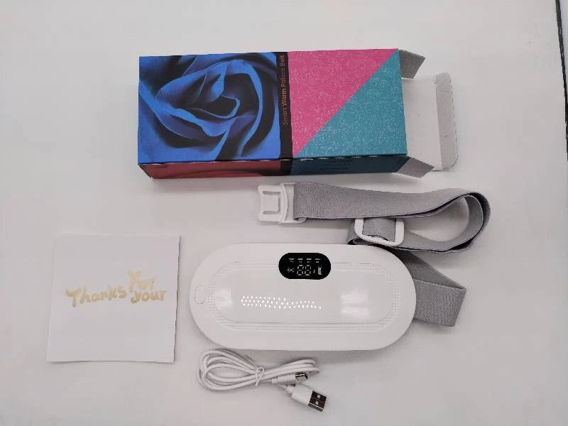 Menstrual Heating Pad Abdominal Massager Warm Palace Belt Waist Vibration Massage Device for Cramps Period Pain Relief Dorpship - She Vibess By C2P