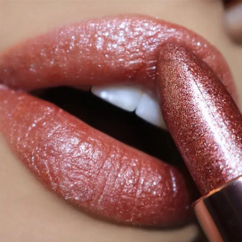Temperature Color Changing Glitter Lipstick Waterproof Long Lasting Moisturizing Velvet Matte Lip Tint Red Pink Sexy Lips Makeup - She Vibess By C2P