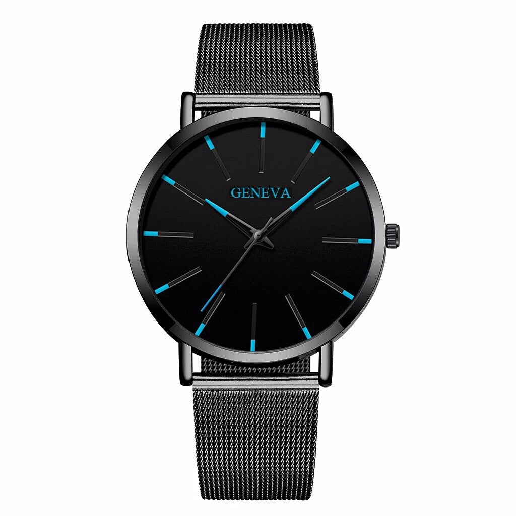 Fashion Ultra-thin Men Business Watches Steel Mesh Band Male's Quartz Watch Relogio Masculino. that Special Someone. - She Vibess By C2P