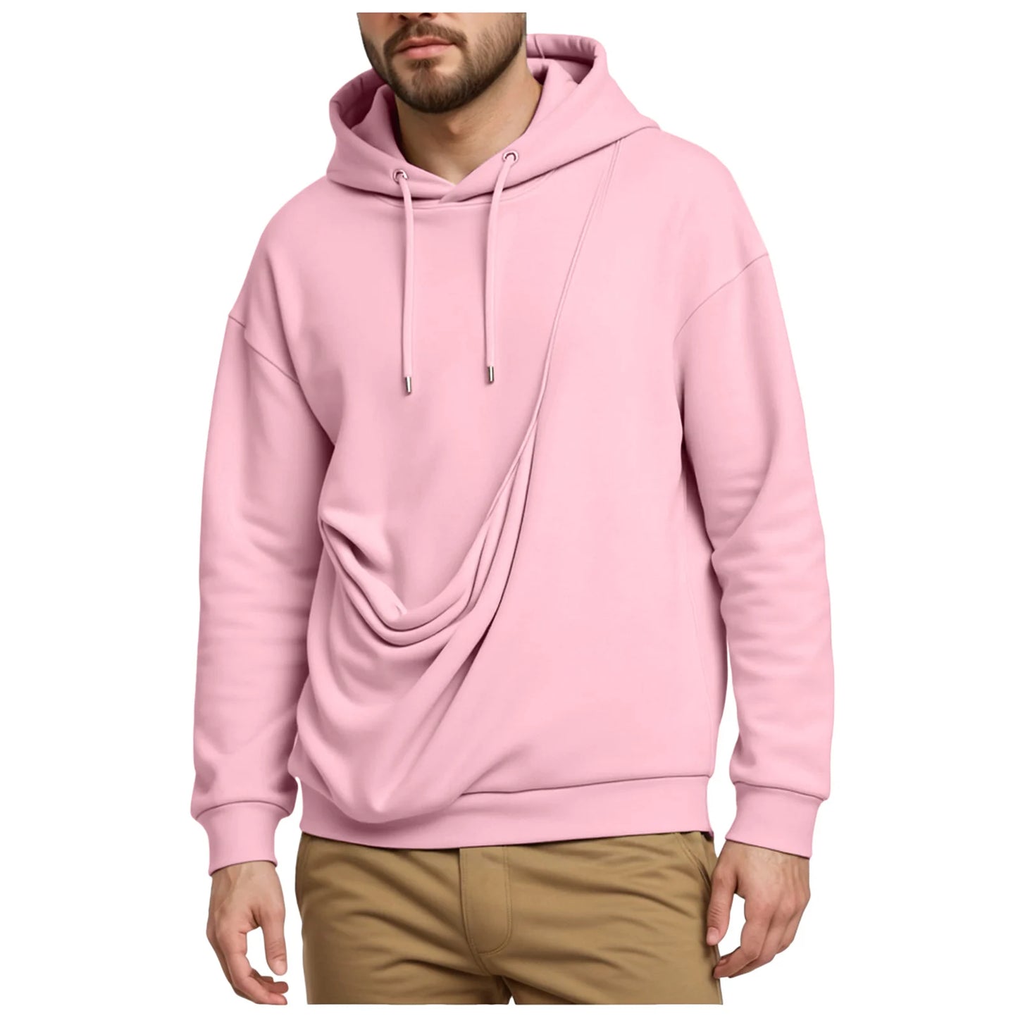 New Pure Cashmere Sweater For Men Unisex Cat And Dog Bag Hooded Sweatshirt Pocket Pet Bag Holder Sweatshirt мужская одежда