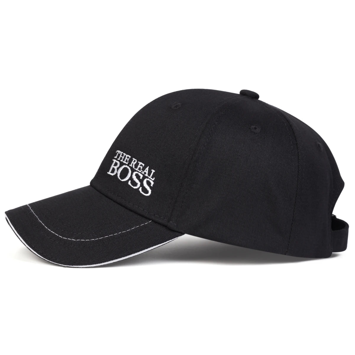Unisex THE REAL BOSS Letter Embroidery Baseball Caps Spring and Autumn Outdoor Adjustable Casual Hats Hip Hop Hat Sunscreen Hat. Gifts for That Special Someone - She Vibess By C2P