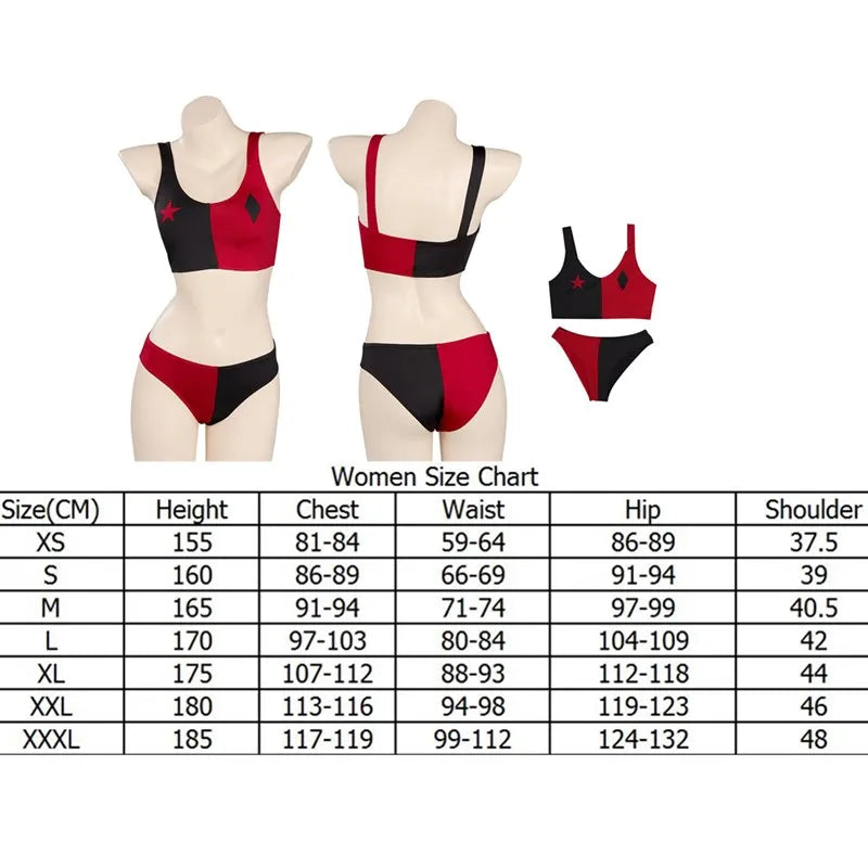 Quinzel Cosplay Sexy Lingerie Women Costume Women Vest Shorts Fantasia Outfits Wig Halloween Carnival Party Clothes-I’m Over 21 - She Vibess By C2P