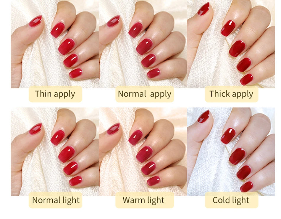 BORN PRETTY Milky Pink Rubber Base Gel Nail Polish Glitter 15ml Semi-Permanent Varnish Soak Off Self Leveling UV LED Gel - She Vibess By C2P