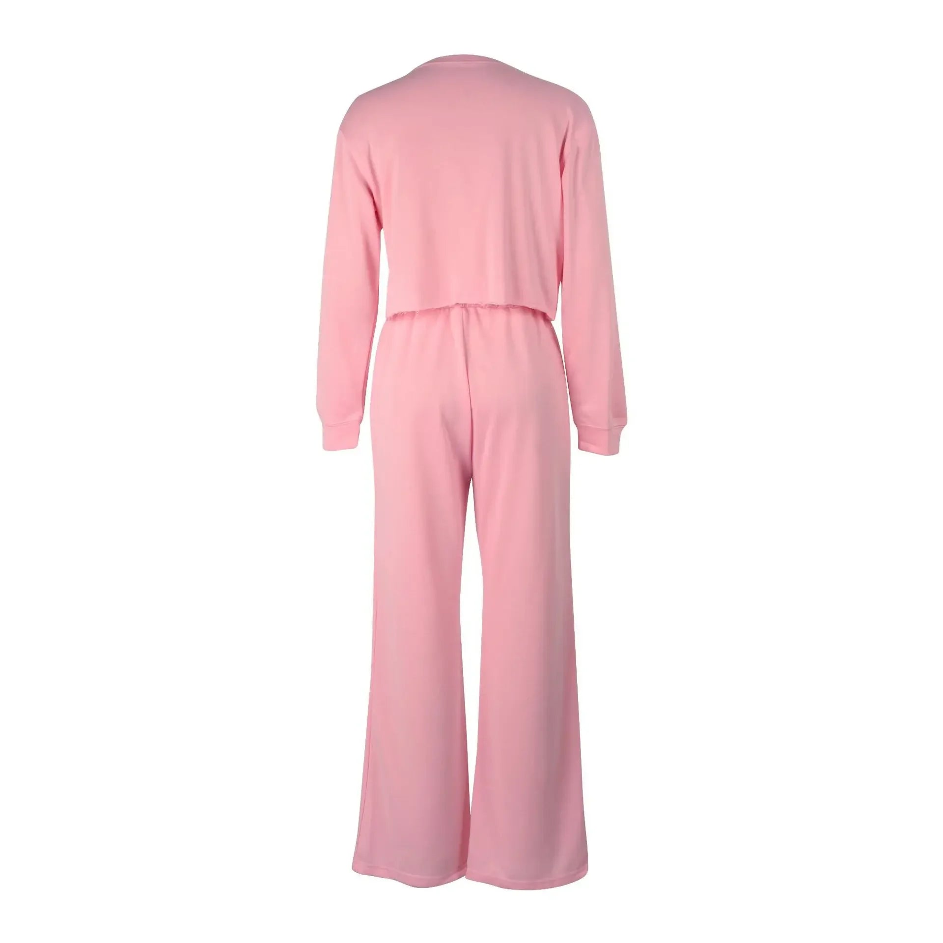 Women Clothing Sets Pullover Top+Pants 2Pcs Suits Winter Thicken Warm Outfits Solid Color Female Casual Tracksuit - She Vibess By C2P