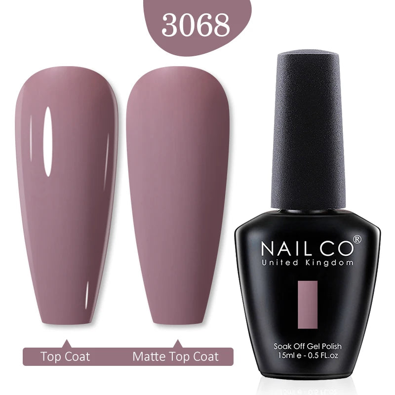 NAILCO 15ml Nail Gel Polish Red Pink Nude Soak off UV LED Long Lasting Eco-Friendly Professional Nail Beauty Salon Lacquer Varnish - She Vibess By C2P