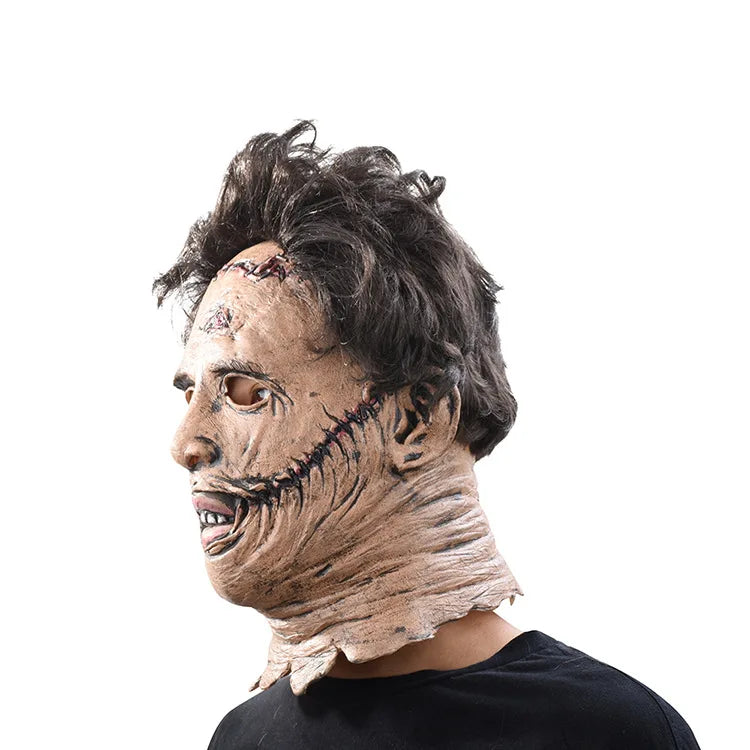 Texas Chainsaw Massacre Leatherface Mask Halloween Horror Fancy Dress Party Cosplay Latex Masks Halloween Party Latex Ball Mask - She Vibess By C2P