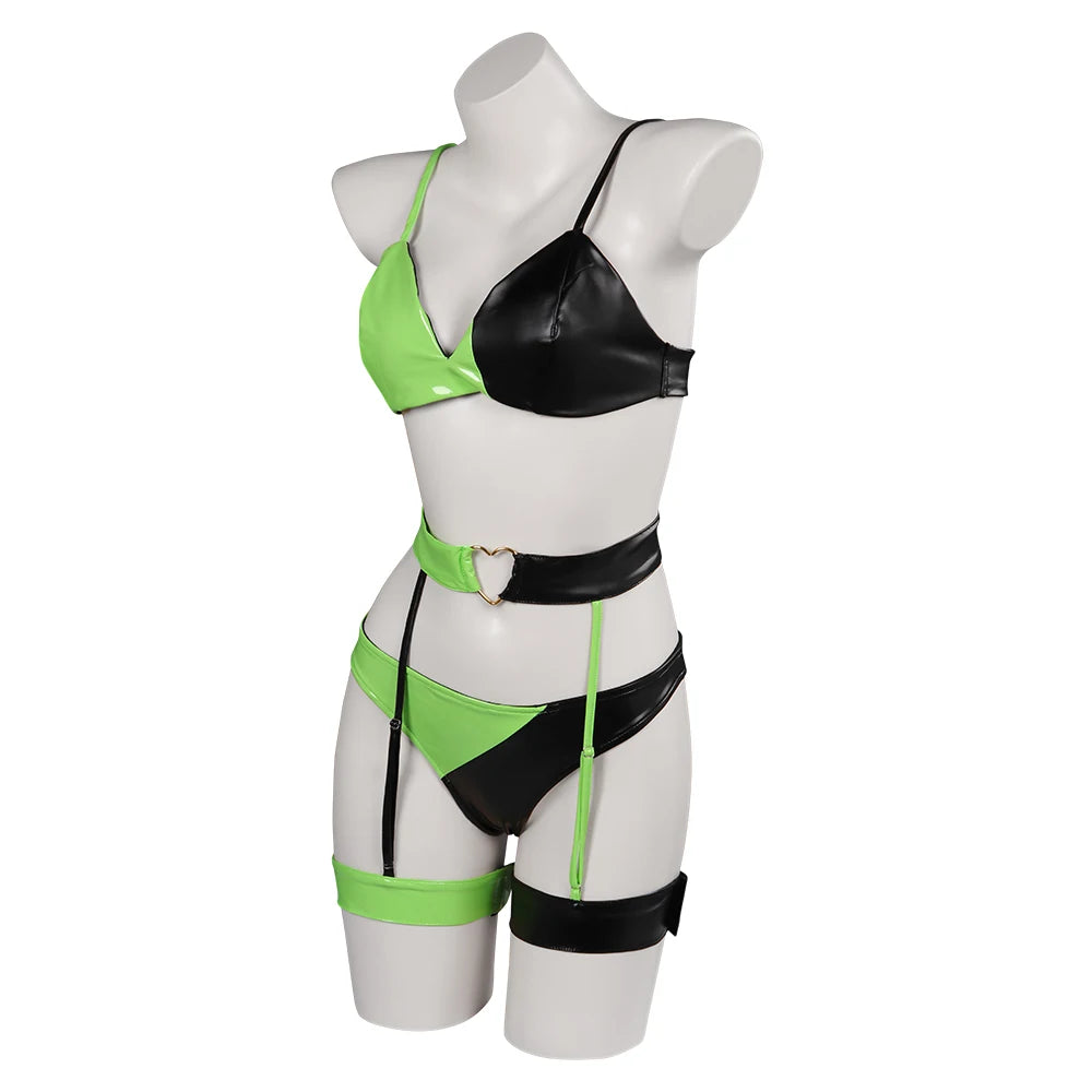 Kim Shego Cosplay Lingerie Swimsuit Costume Outfits For Women Girls Summer Sexy Fantastic Beach Swimwear Halloween Carnival Suit -I’m Over 21 - She Vibess By C2P