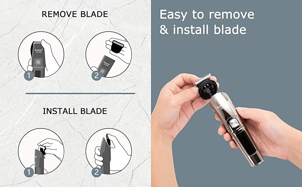 Men's Original kemei all in one hair trimmer for Men face beard grooming kit hair clipper electric hair cutting machine waterproof -for that Special Someone. - She Vibess By C2P