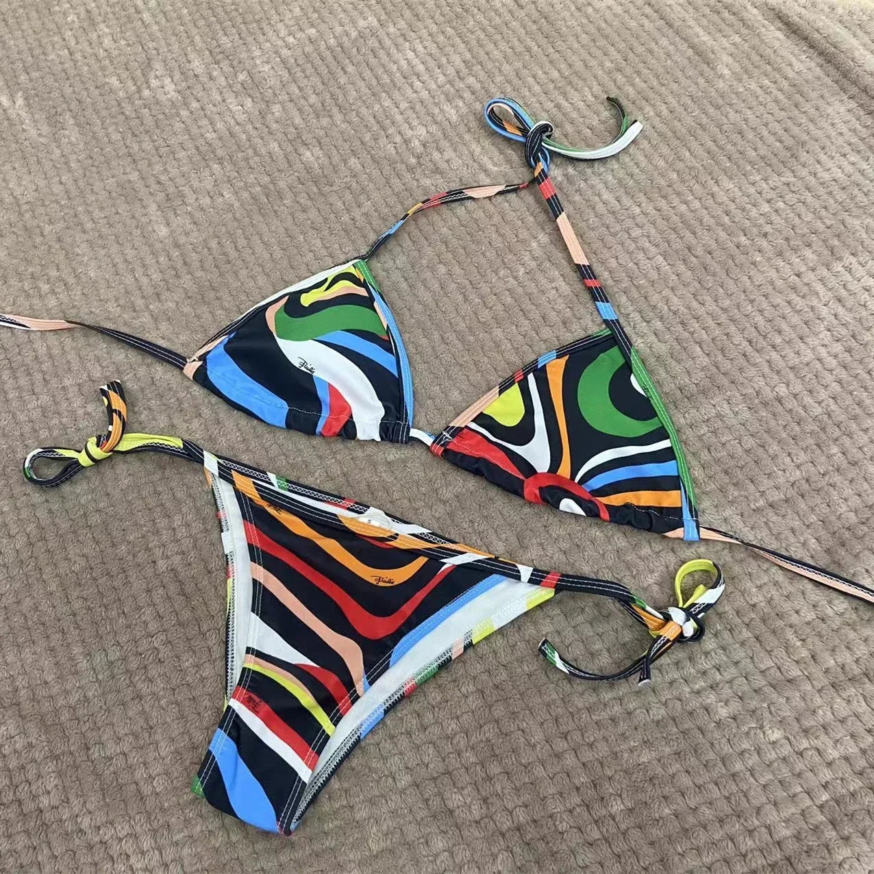 2025 New Women's Headband Bikini Sets Fashion Design Swimsuits Europe Brand Sexy Tankini Swimsuits - She Vibess By C2P