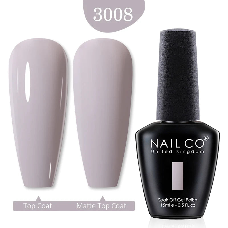 NAILCO 15ml Nail Gel Polish Red Pink Nude Soak off UV LED Long Lasting Eco-Friendly Professional Nail Beauty Salon Lacquer Varnish - She Vibess By C2P