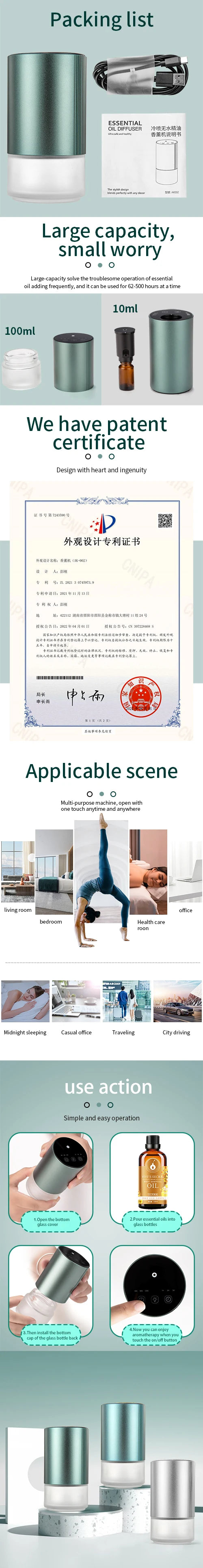 Perfume Aroma Diffuser Car Air Freshener Essential Oils Diffuser Aromatic Oil For Smell Aroma Machine Scent Fragrance Diffuser - She Vibess By C2P