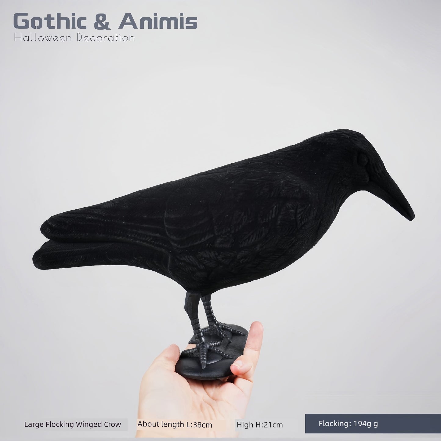 [Halloween] 28 Artificial Crow Crow Collection Wansheng Gothic Dark Magic Theme Atmosphere Decoration - She Vibess By C2P