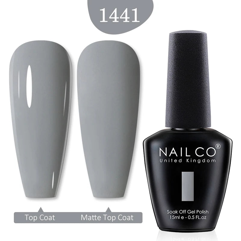 NAILCO 15ml Nail Gel Polish Red Pink Nude Soak off UV LED Long Lasting Eco-Friendly Professional Nail Beauty Salon Lacquer Varnish - She Vibess By C2P