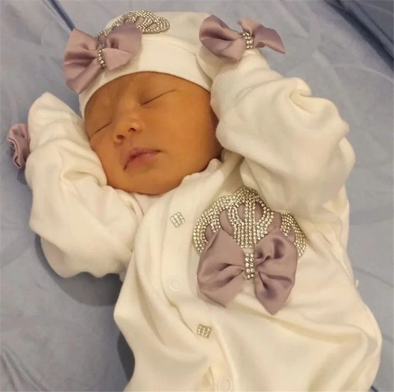 Velvet Newborn Baby Boy Outfits Blazer Vest Kids Clothing Cotton Infant Products Body Suit Shirt Pants Mittens Receiving Blanket - She Vibess By C2P