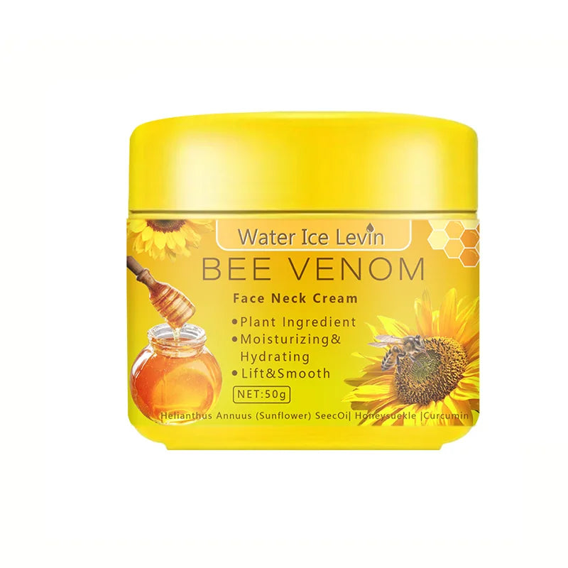 Bee venom Neck cream Moisturizing Sagging Improvement Reduce Fine Lines Damaged Skin Repair Facial Cream Nourishing Skin Care - She Vibess By C2P