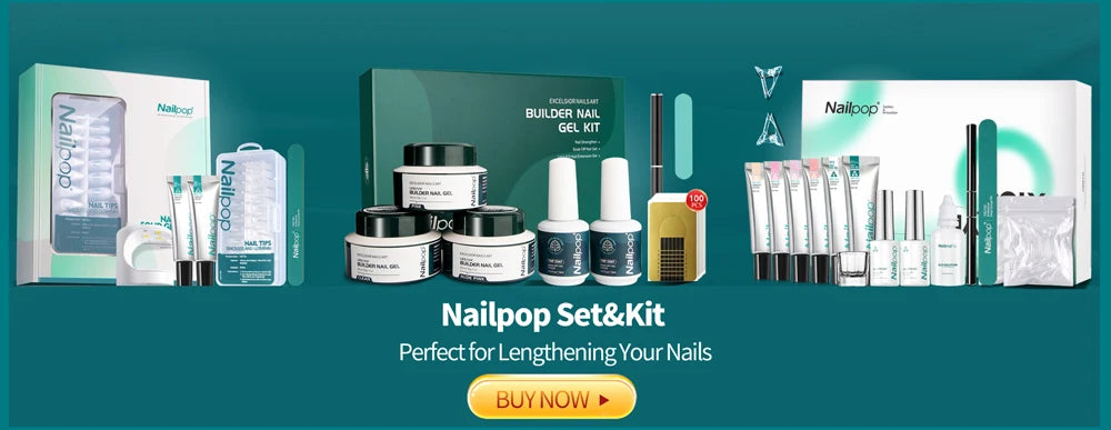 NAILPOP Gel Nail Polish Liner 8ML 5 Colors Nail Art Paint Gel for French Tips Swirls DIY Manicure Soak Off UV Cure with Brush - She Vibess By C2P