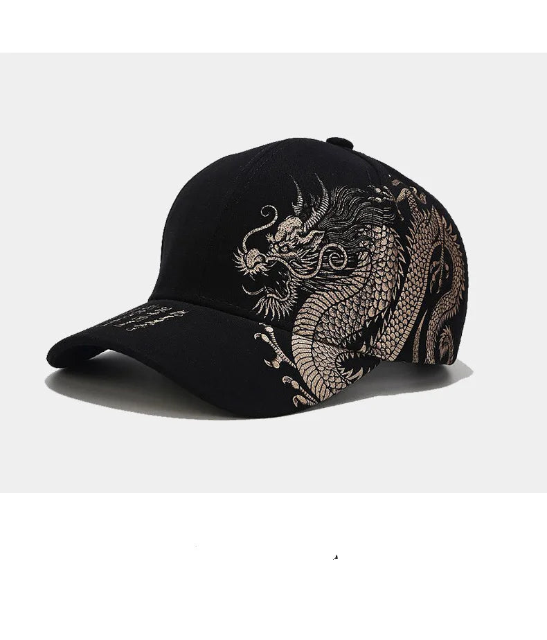 Chinese Style Dragon Pattern Baseball Hat For Men And Women, Versatile National Tide Cap, Hip Hop Hip Hop Skateboarding, Cool and a Gifts for That Special Someone - She Vibess By C2P