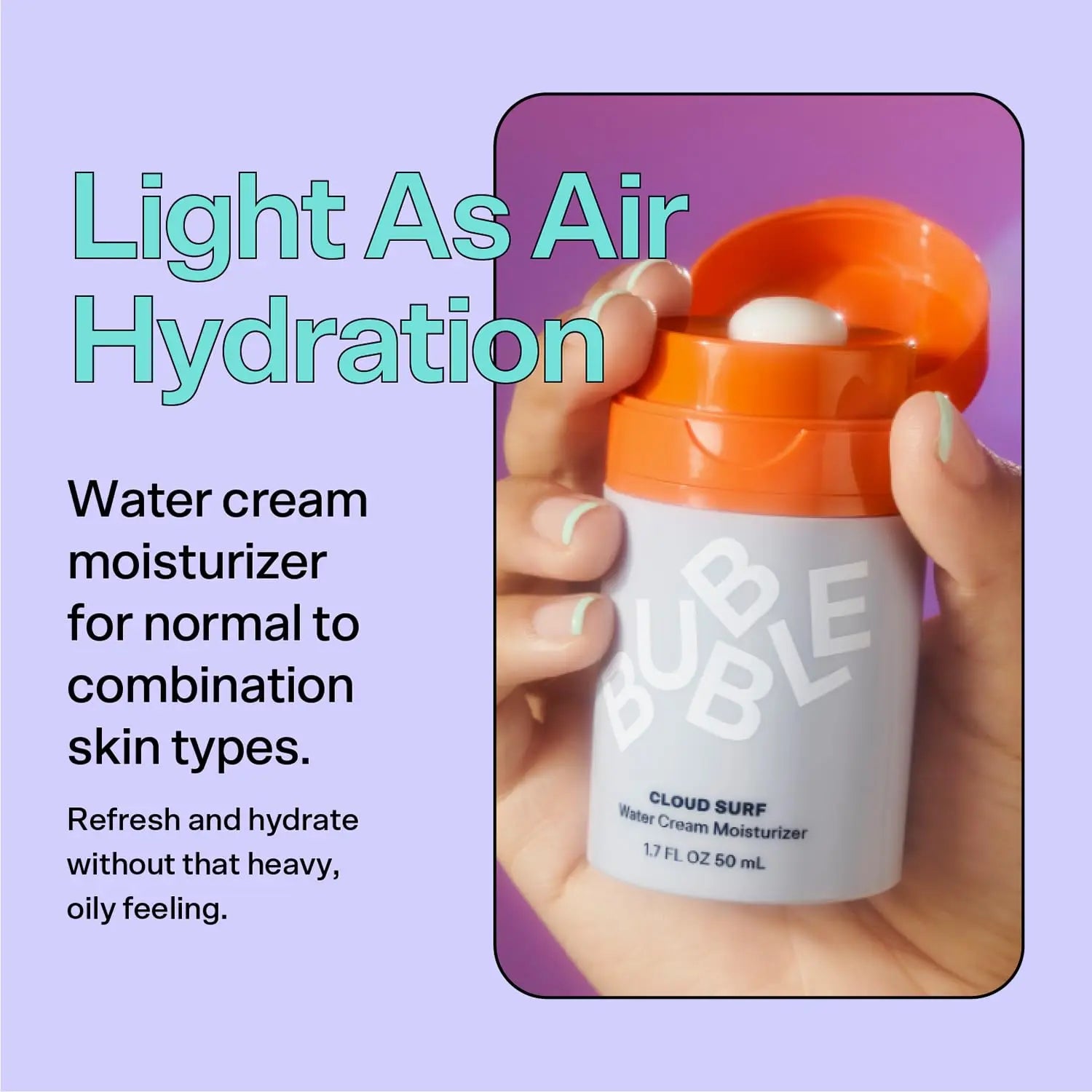 Bubble Skincare Advanced Balancing Face Moisturizer - Hydrating gel with Niacinamide to improve skin texture and radiance - She Vibess By C2P