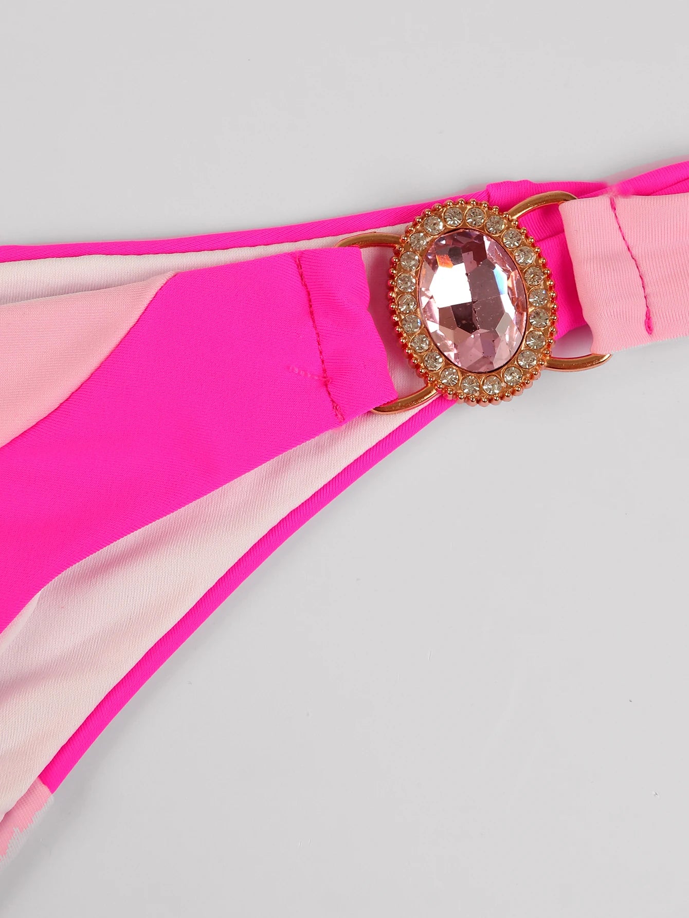 2024 Sexy Rhinestones Brazilian Bikini Woman Swimsuits Crystal Swimwear Bandeau Bikini Thong Biquini Swim Suits Beachwear - She Vibess By C2P