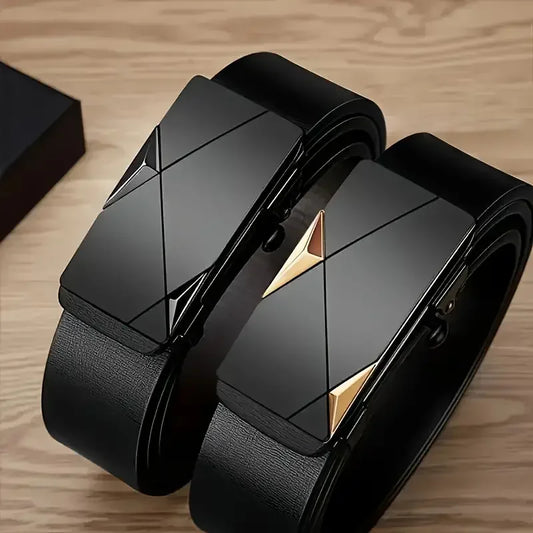 Stylish Men's PU Leather Belt - Fashion Belts for Daily Life, Leisure, Party, Festival, Work, and Business Automatic Buckle,that Special Someone. - She Vibess By C2P