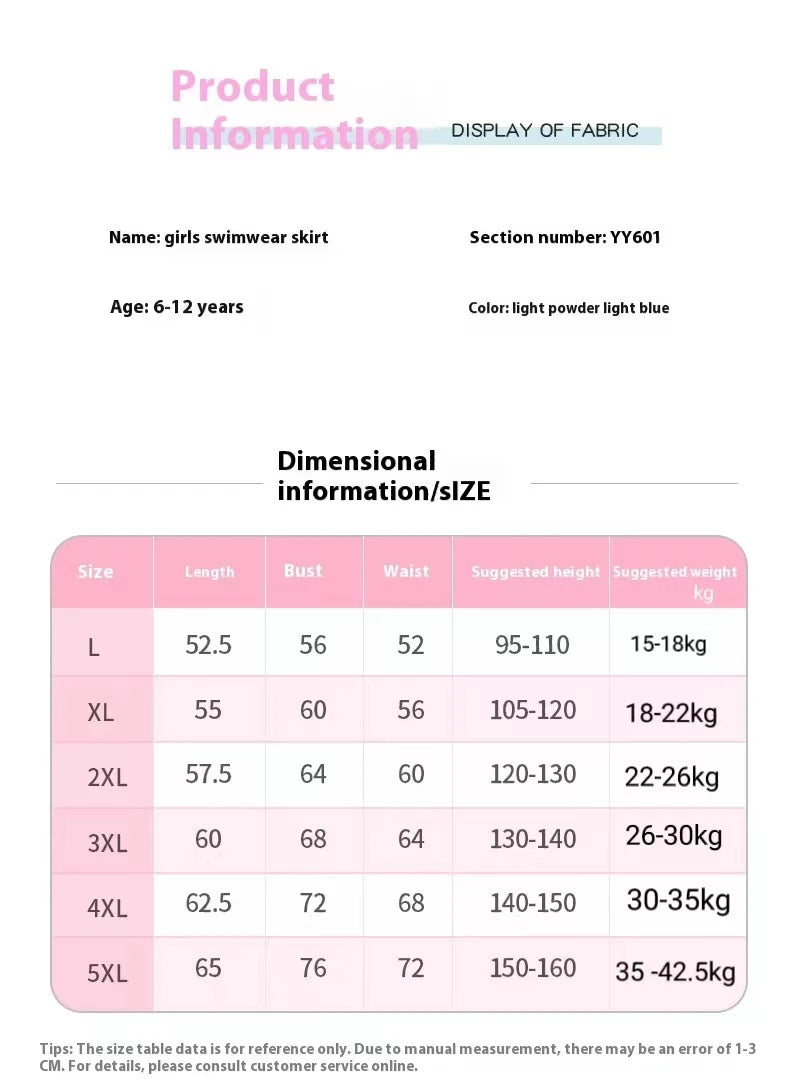 Children's Swimsuits, Summer New Small, Middle, Big Children, Girls, Casual Sports Swimsuits, Swimsuits, Skirts, Student Swimwea - She Vibess By C2P