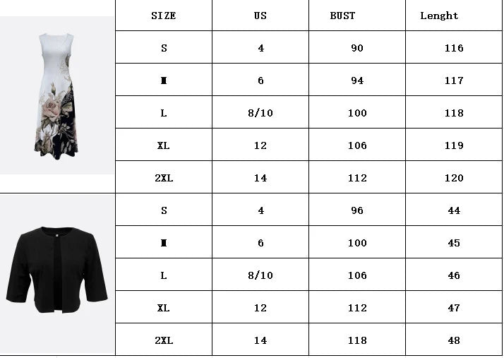 2024 Europe and the United States autumn new women's long dress two-piece set of floral print round neck dress coat women - She Vibess By C2P