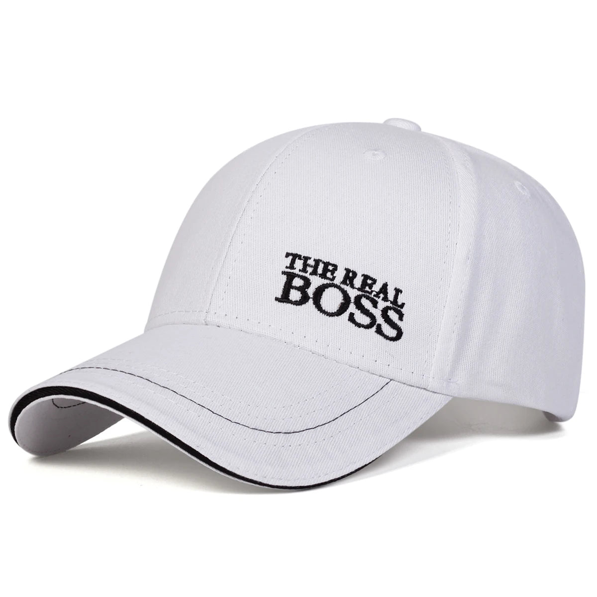 Unisex THE REAL BOSS Letter Embroidery Baseball Caps Spring and Autumn Outdoor Adjustable Casual Hats Hip Hop Hat Sunscreen Hat. Gifts for That Special Someone - She Vibess By C2P