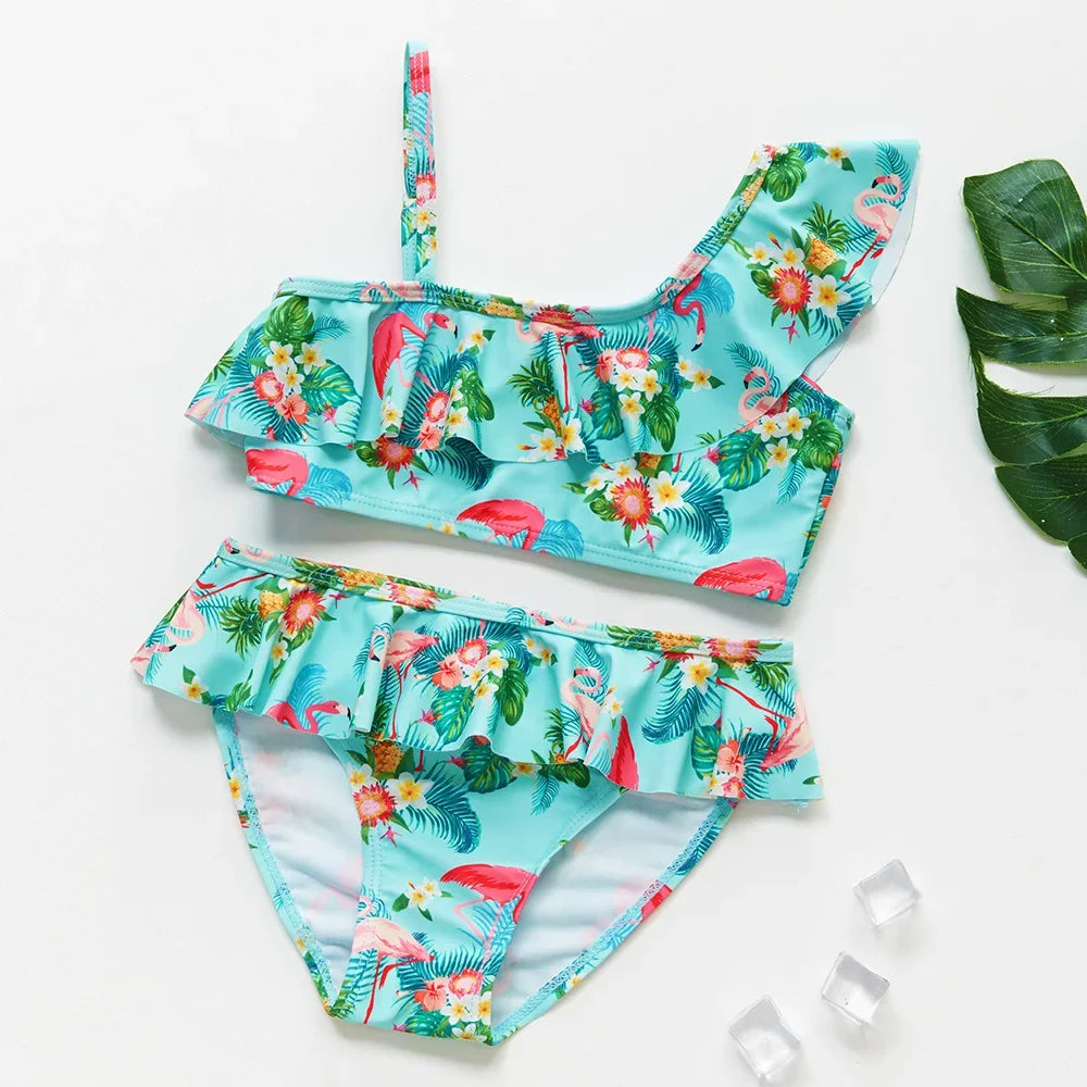 Girls Black Tassel Tankini Swimsuits Summer Beachwear Children Girls Bathing Suits Two-pieces Baby Girls Bikini Swimsuits - She Vibess By C2P