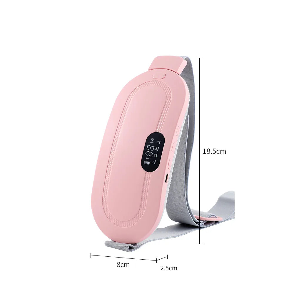Menstrual Heating Pad Abdominal Massager Warm Palace Belt Waist Vibration Massage Device for Cramps Period Pain Relief Dorpship - She Vibess By C2P