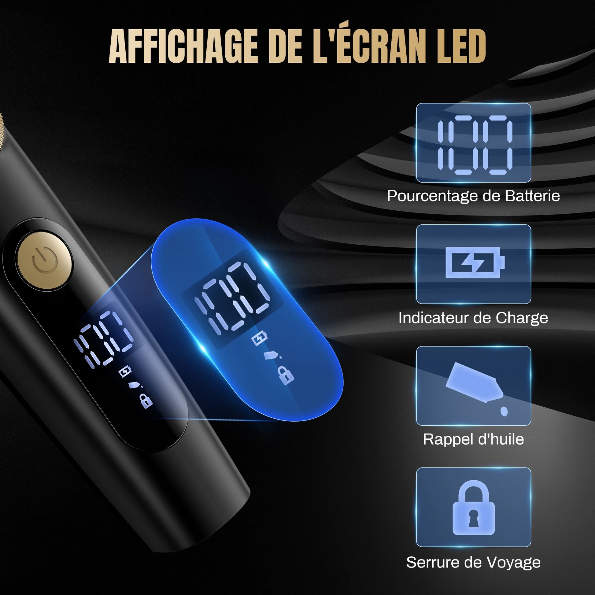 Men's Sejoy Electric Men Hair Clipper,Rechargeable Hair Trimmer,IPX7 Waterproof,Adjustable Speed Barber Clippers For Men Professional-for that Special Someone. - She Vibess By C2P