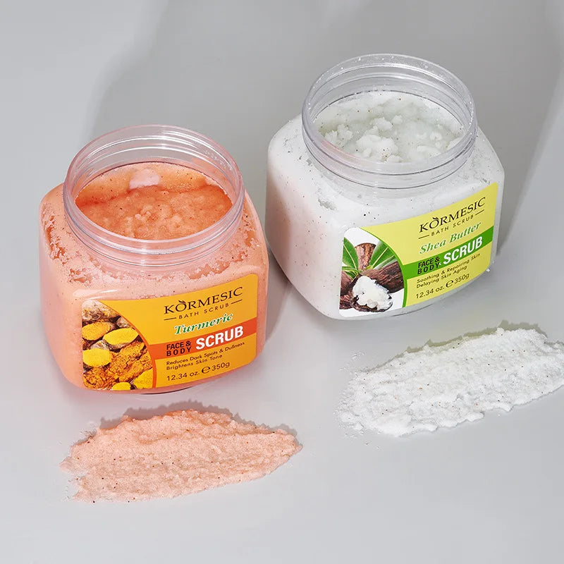 KORMESIC Turmeric Body Scrub Cream Facial Moisturizing Deep Cleansing Milk Rose Gentle Tender Face Exfoliation Skin Care Product - She Vibess By C2P