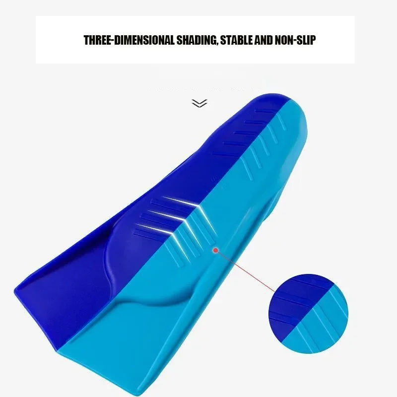 Snorkel Fins Swim Flippers Short Diving Frog Shoes Duck Webs Adjustable Silicone Professional Men Women Youth Kid Equipment Set - She Vibess By C2P