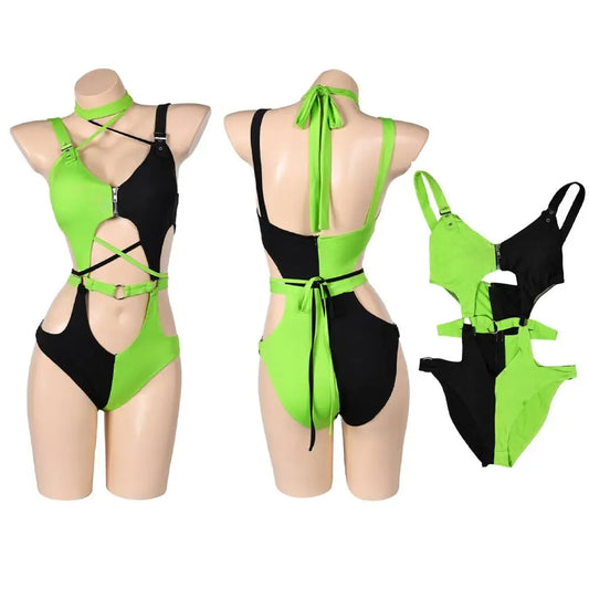 Kim Shego Cosplay Lingerie Swimsuit Costume Outfits For Women Girls Summer Sexy Fantastic Beach Swimwear Halloween Carnival Suit -I’m Over 21 - She Vibess By C2P