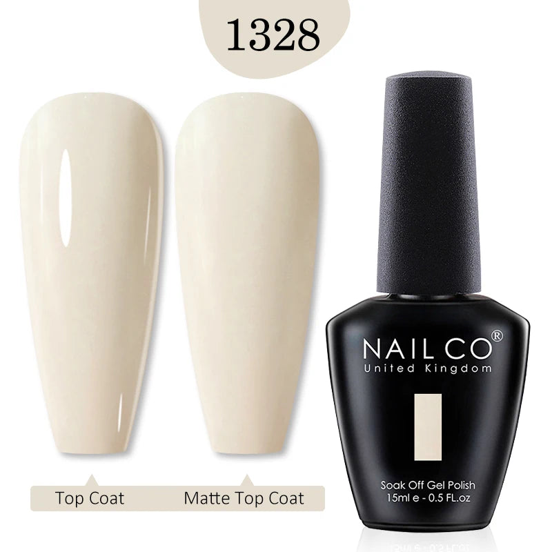 NAILCO 15ml Nail Gel Polish Red Pink Nude Soak off UV LED Long Lasting Eco-Friendly Professional Nail Beauty Salon Lacquer Varnish - She Vibess By C2P