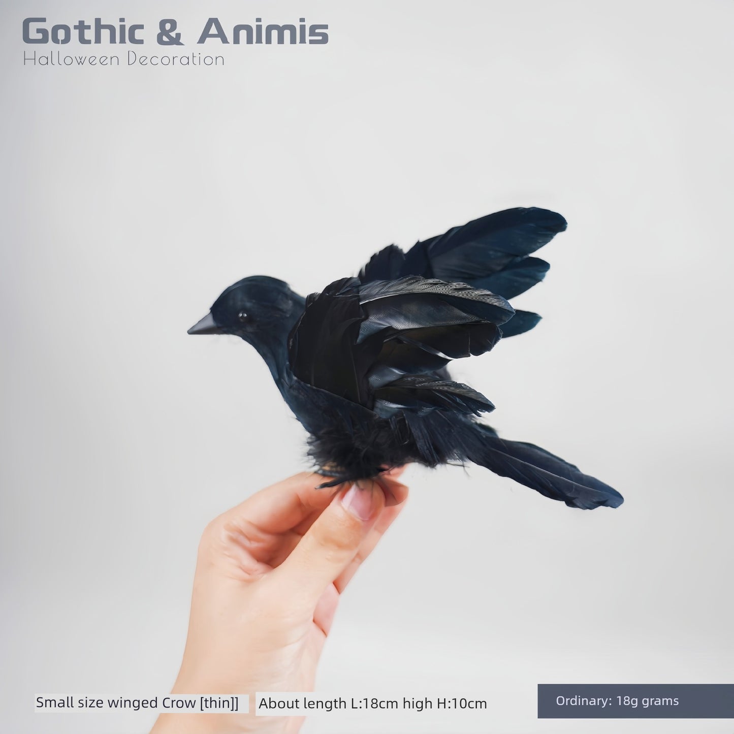 [Halloween] 28 Artificial Crow Crow Collection Wansheng Gothic Dark Magic Theme Atmosphere Decoration - She Vibess By C2P