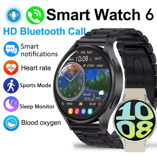 KESHUYOU New Smart Watch 6 Bluetooth Call Sports Health Monitoring Men Smart Watch Gift For Android IOS-that Special Someone. - She Vibess By C2P