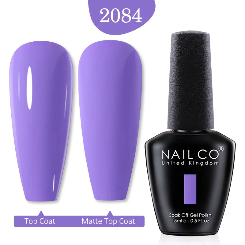 NAILCO 15ml Nail Gel Polish Red Pink Nude Soak off UV LED Long Lasting Eco-Friendly Professional Nail Beauty Salon Lacquer Varnish - She Vibess By C2P