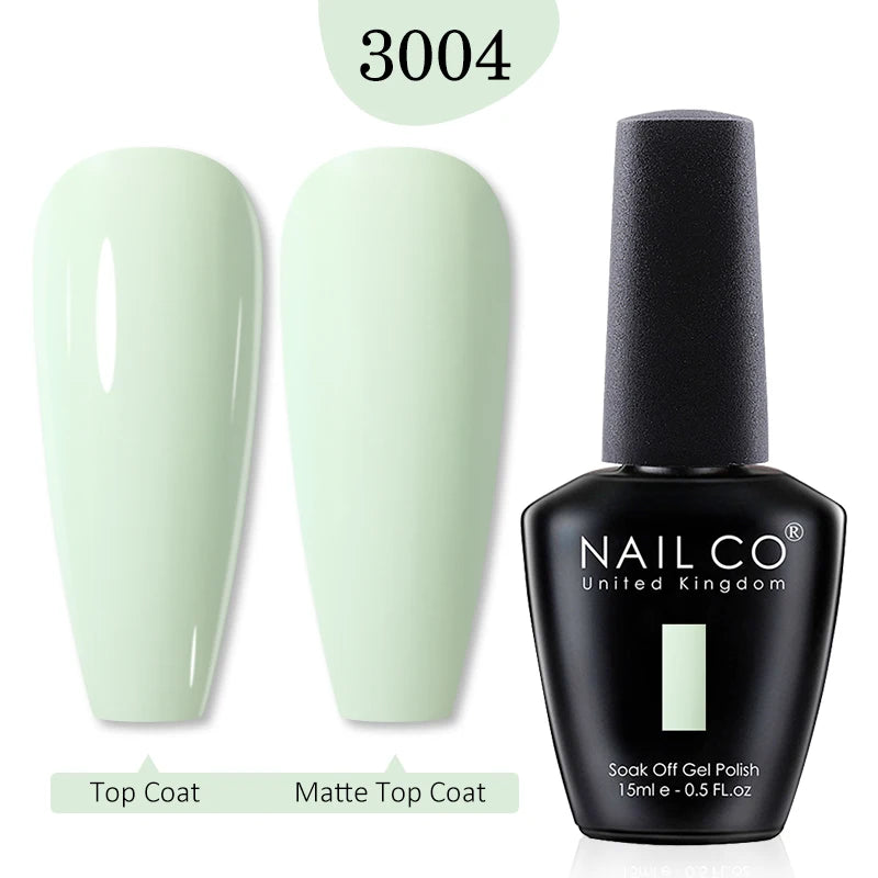 NAILCO 15ml Nail Gel Polish Red Pink Nude Soak off UV LED Long Lasting Eco-Friendly Professional Nail Beauty Salon Lacquer Varnish - She Vibess By C2P