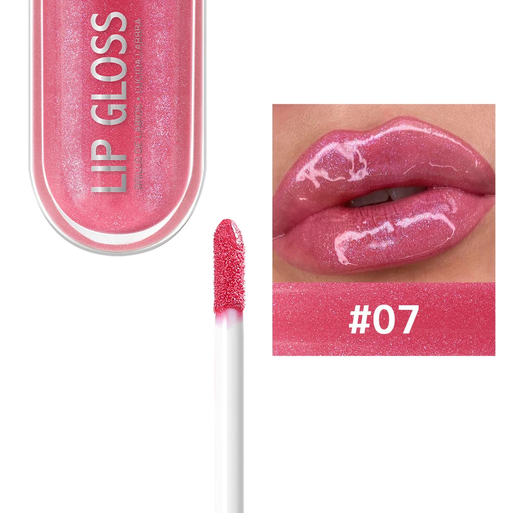 USHAS 12 Colors Glitter Lip Gloss Long Lasting Diamond Pearlescent Metallic Liquid Lipstick Moisturizing Lip Glaze Cosmetics - She Vibess By C2P
