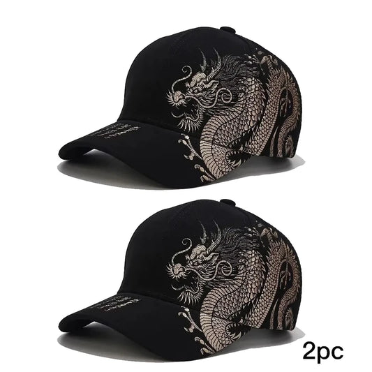 Chinese Style Dragon Pattern Baseball Hat For Men And Women, Versatile National Tide Cap, Hip Hop Hip Hop Skateboarding, Cool and a Gifts for That Special Someone - She Vibess By C2P