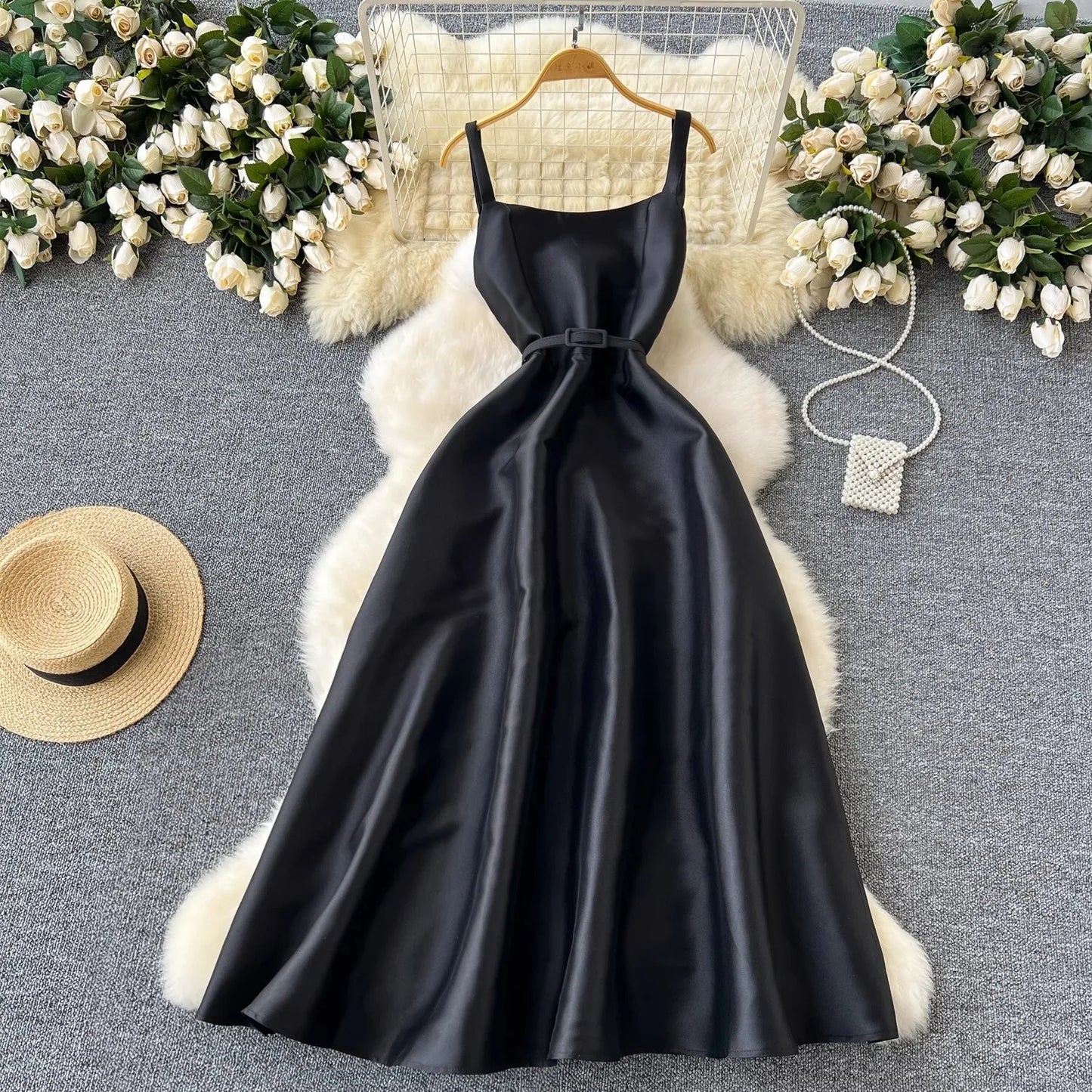 Summer Autumn Holiday Satin Evening Long Dress Women's Formal Occasion Dresses Party Ball Gown Sexy Backless Cocktail Robe - She Vibess By C2P