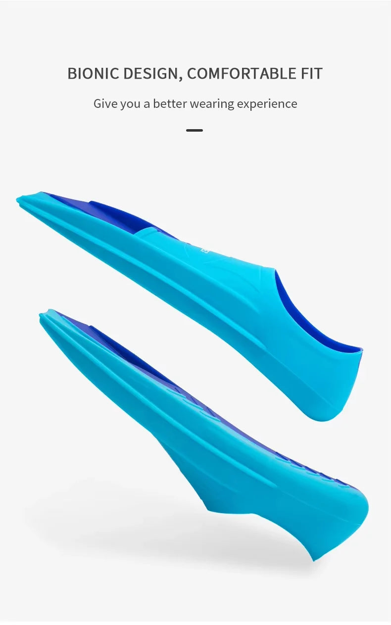 Snorkel Fins Swim Flippers Short Diving Frog Shoes Duck Webs Adjustable Silicone Professional Men Women Youth Kid Equipment Set - She Vibess By C2P