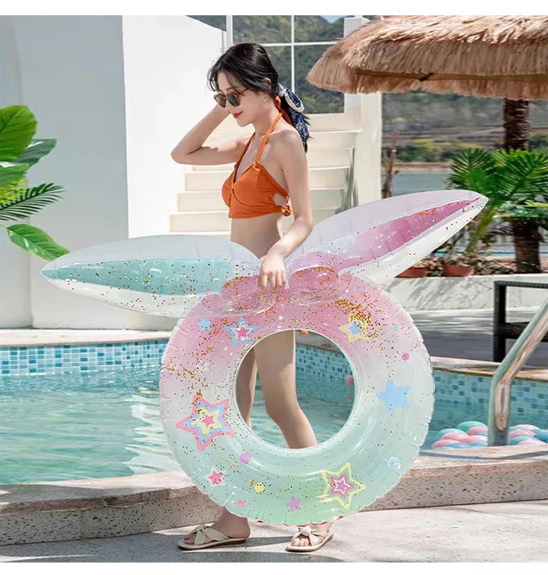 Rooxin Baby Child Swim Tube Inflatable Swimming Seat Ring For Kid Adult Swim Circle Swim Pool Float Water Play Equipment ﻿ - She Vibess By C2P