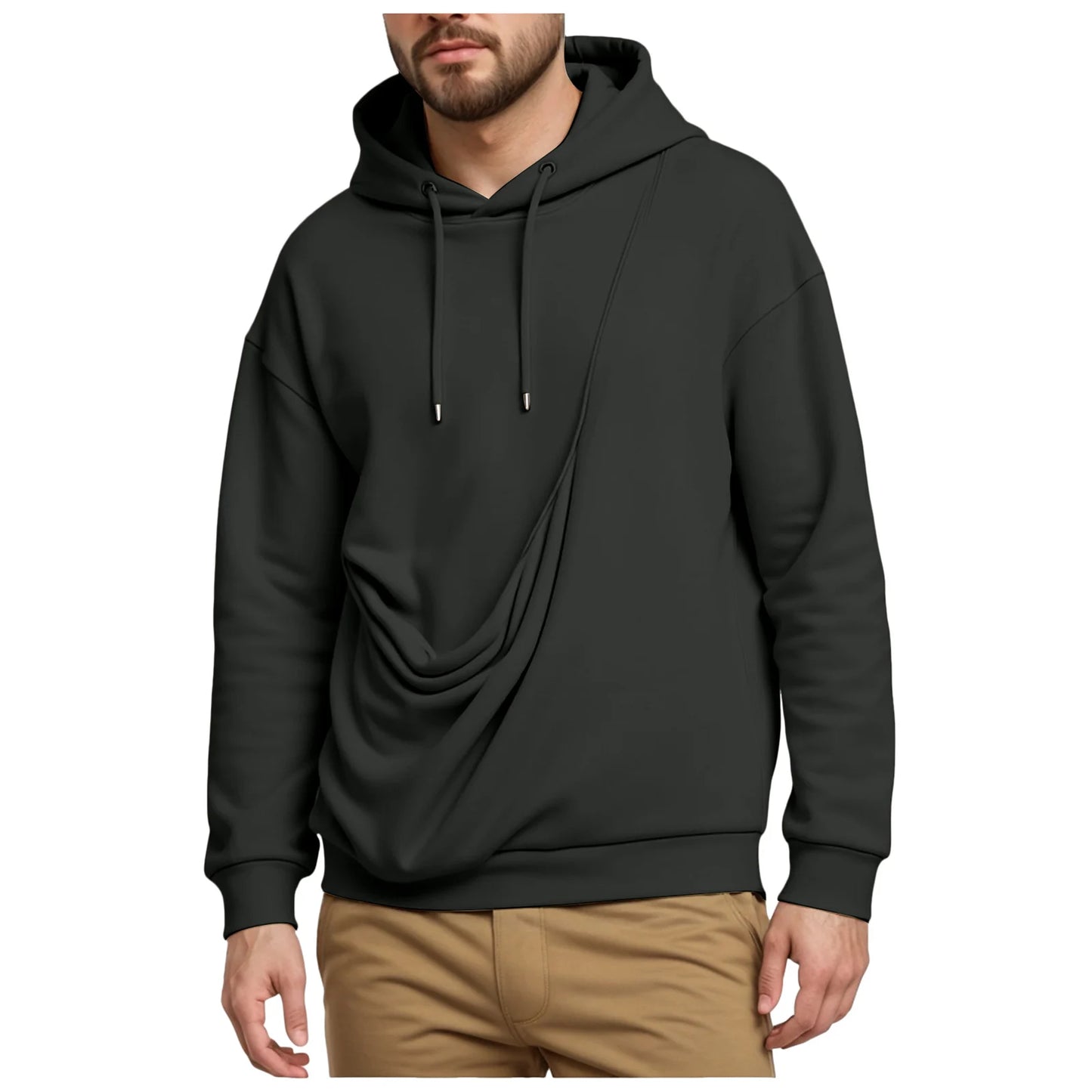 New Pure Cashmere Sweater For Men Unisex Cat And Dog Bag Hooded Sweatshirt Pocket Pet Bag Holder Sweatshirt мужская одежда