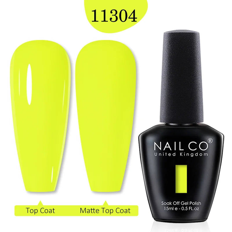 NAILCO 15ml Nail Gel Polish Red Pink Nude Soak off UV LED Long Lasting Eco-Friendly Professional Nail Beauty Salon Lacquer Varnish - She Vibess By C2P