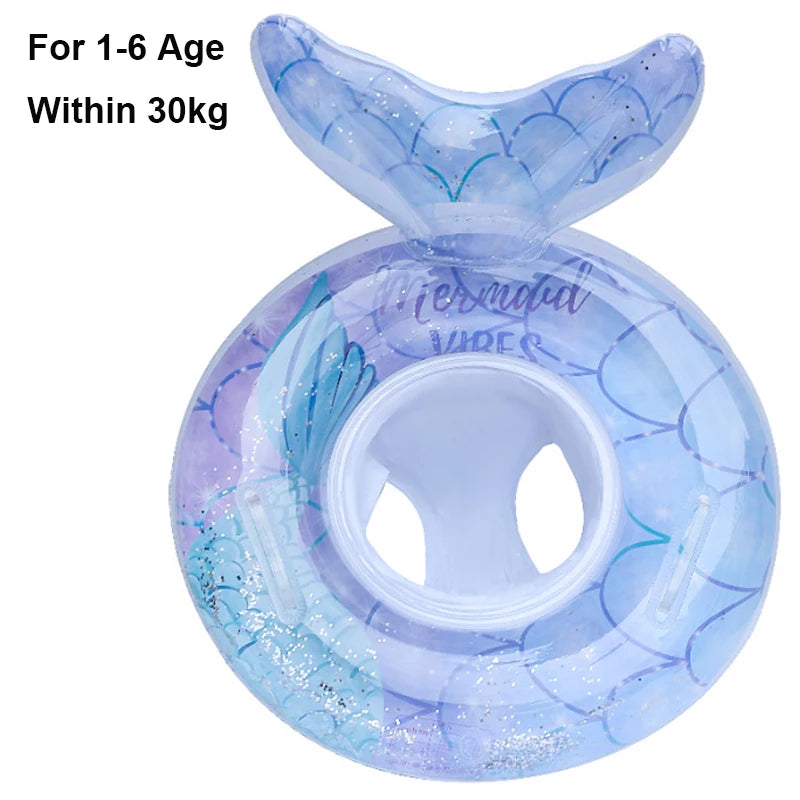 Rooxin Baby Child Swim Tube Inflatable Swimming Seat Ring For Kid Adult Swim Circle Swim Pool Float Water Play Equipment ﻿ - She Vibess By C2P